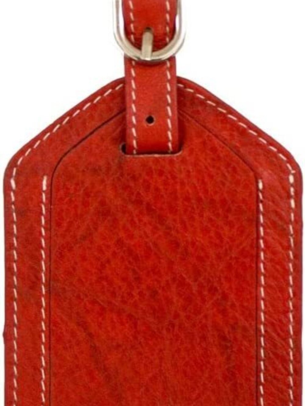 DJNY Genuine Leather Luggage Tag (set of 3) Lava Red